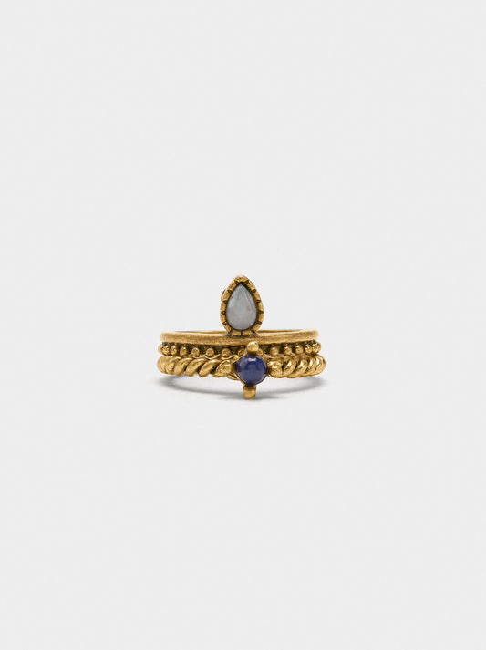 Set Of Rings With Stones