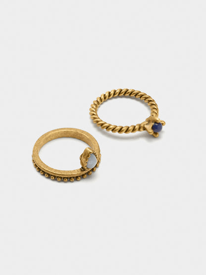 Set Of Rings With Stones