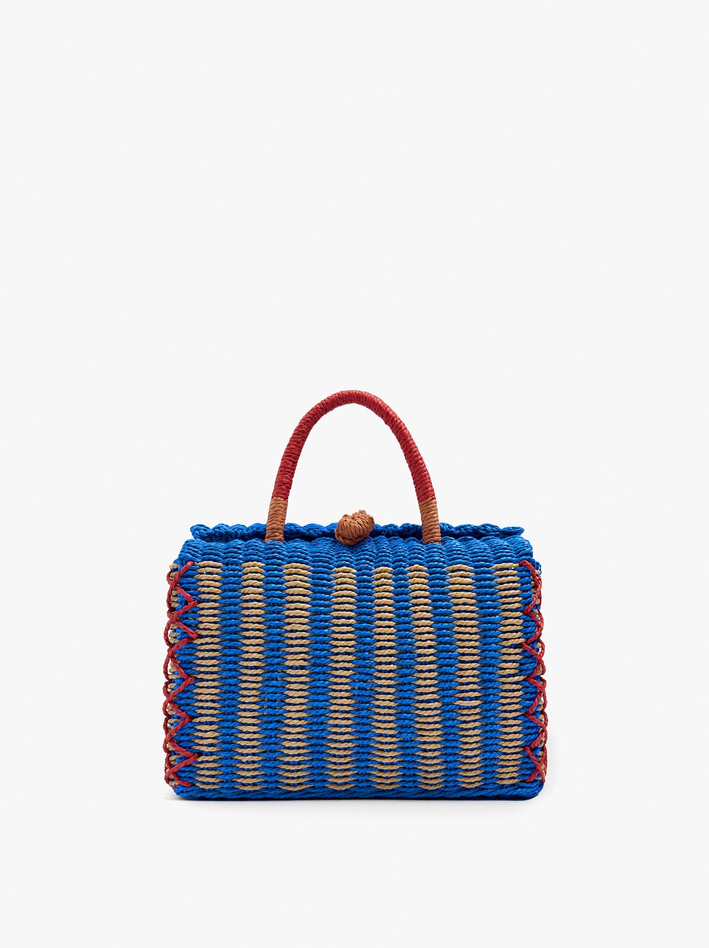Woven Bag With Paper Straw Effect