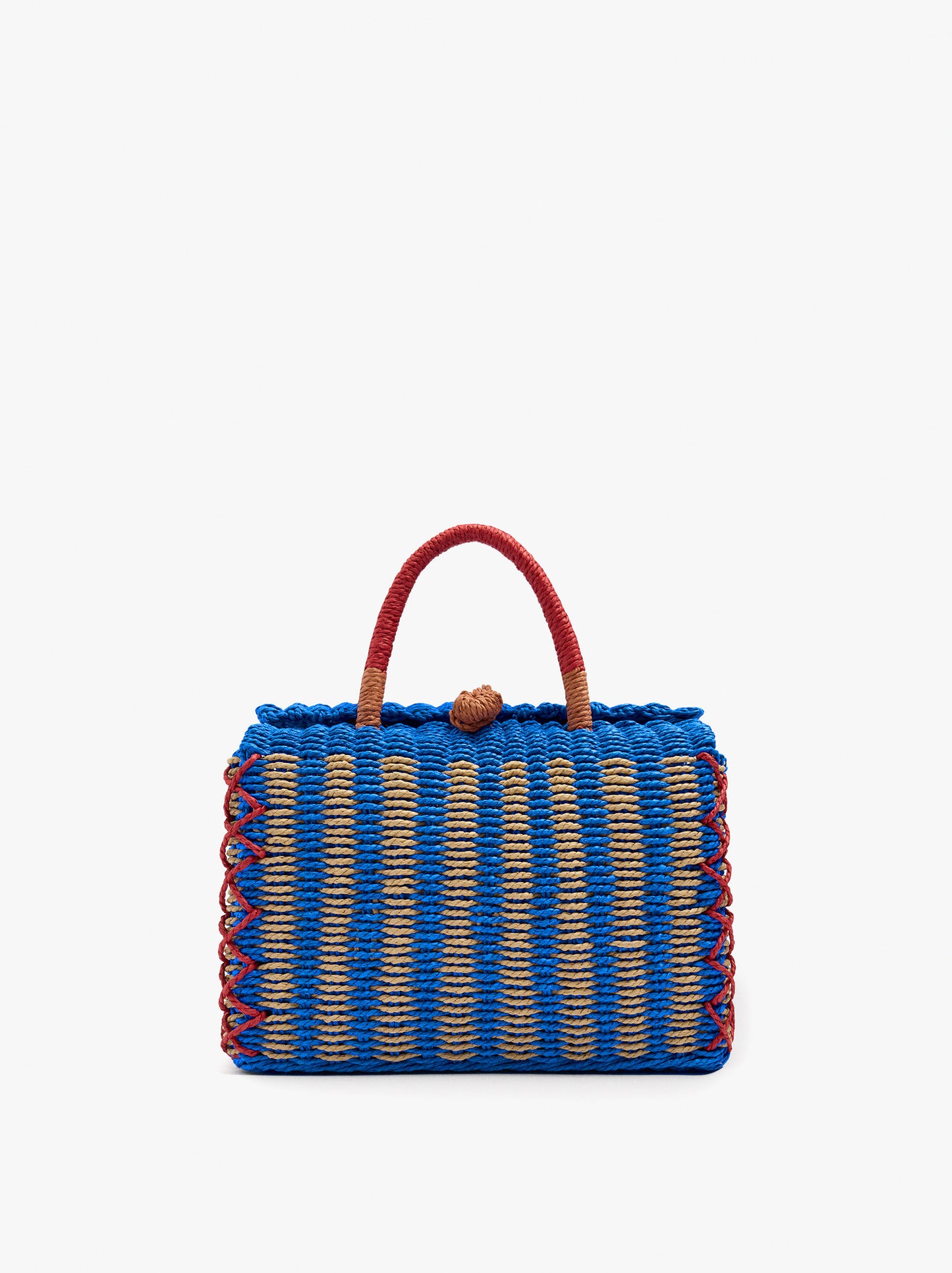 Woven Bag With Paper Straw Effect