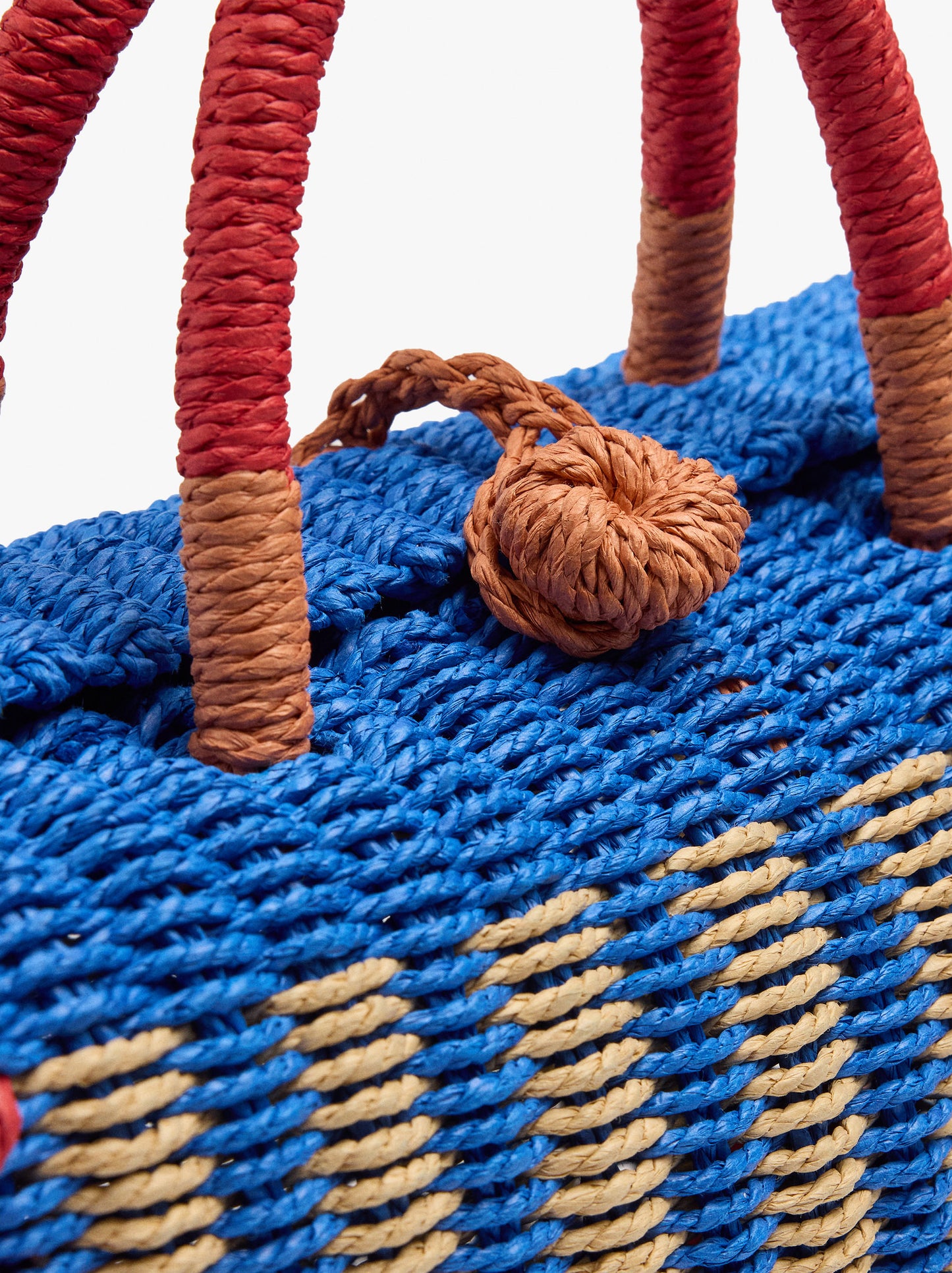 Woven Bag With Paper Straw Effect