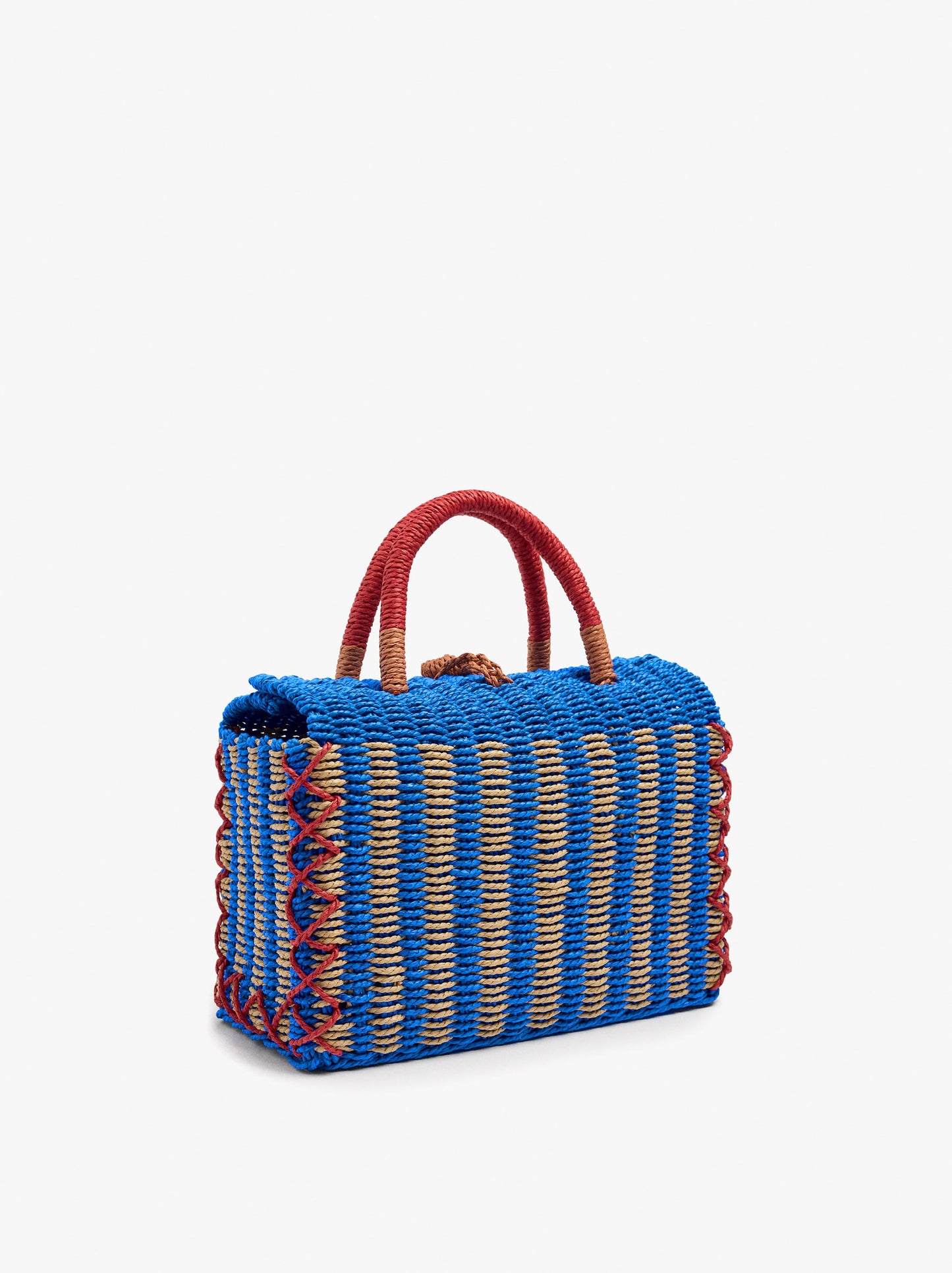 Woven Bag With Paper Straw Effect