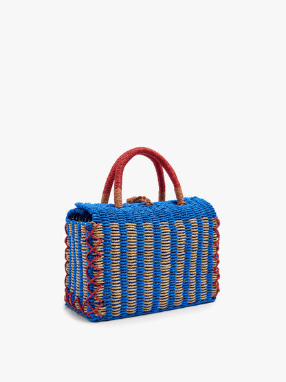 Woven Bag With Paper Straw Effect