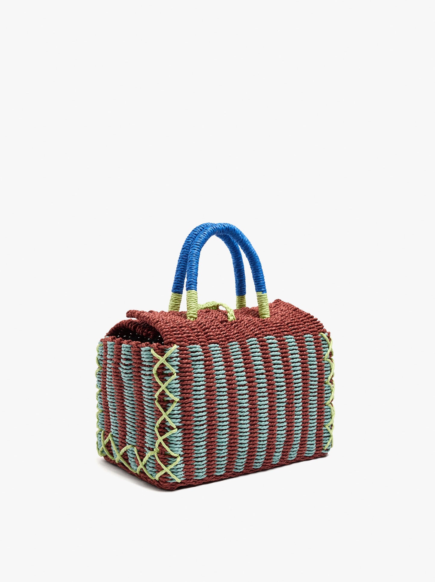 Woven Bag With Paper Straw Effect
