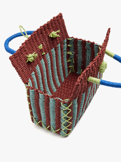 Woven Bag With Paper Straw Effect
