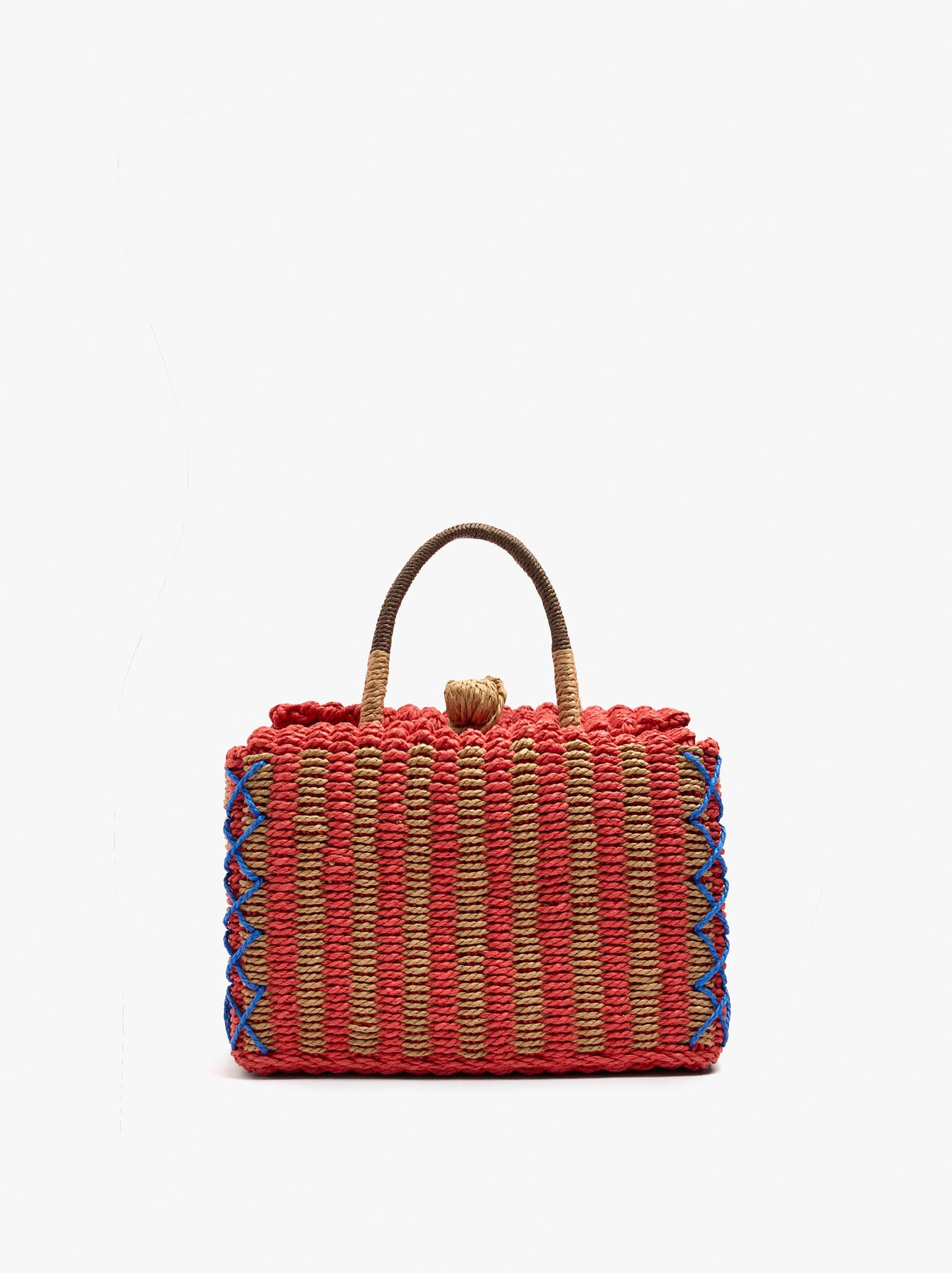 Woven Bag With Paper Straw Effect
