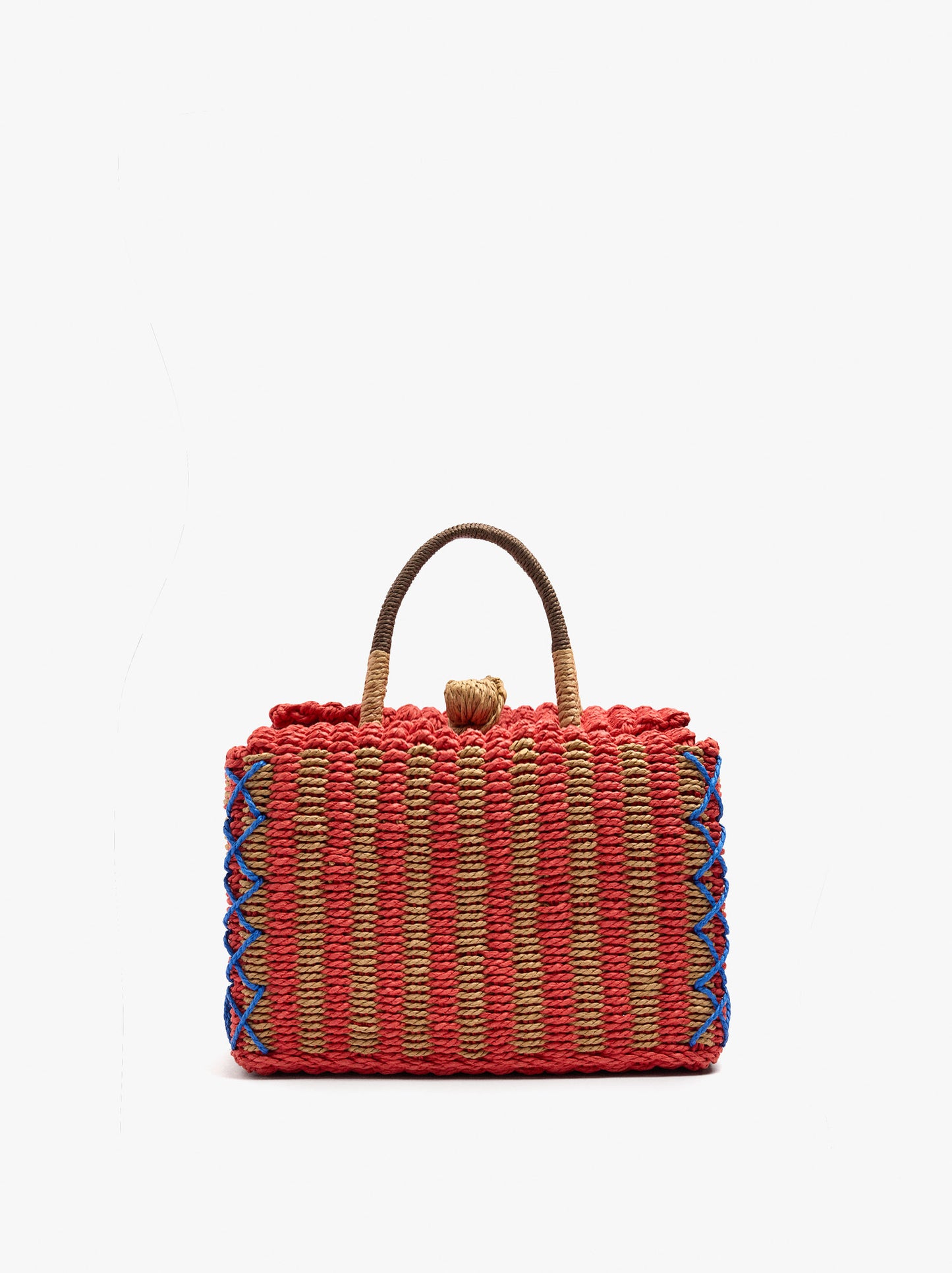 Woven Bag With Paper Straw Effect