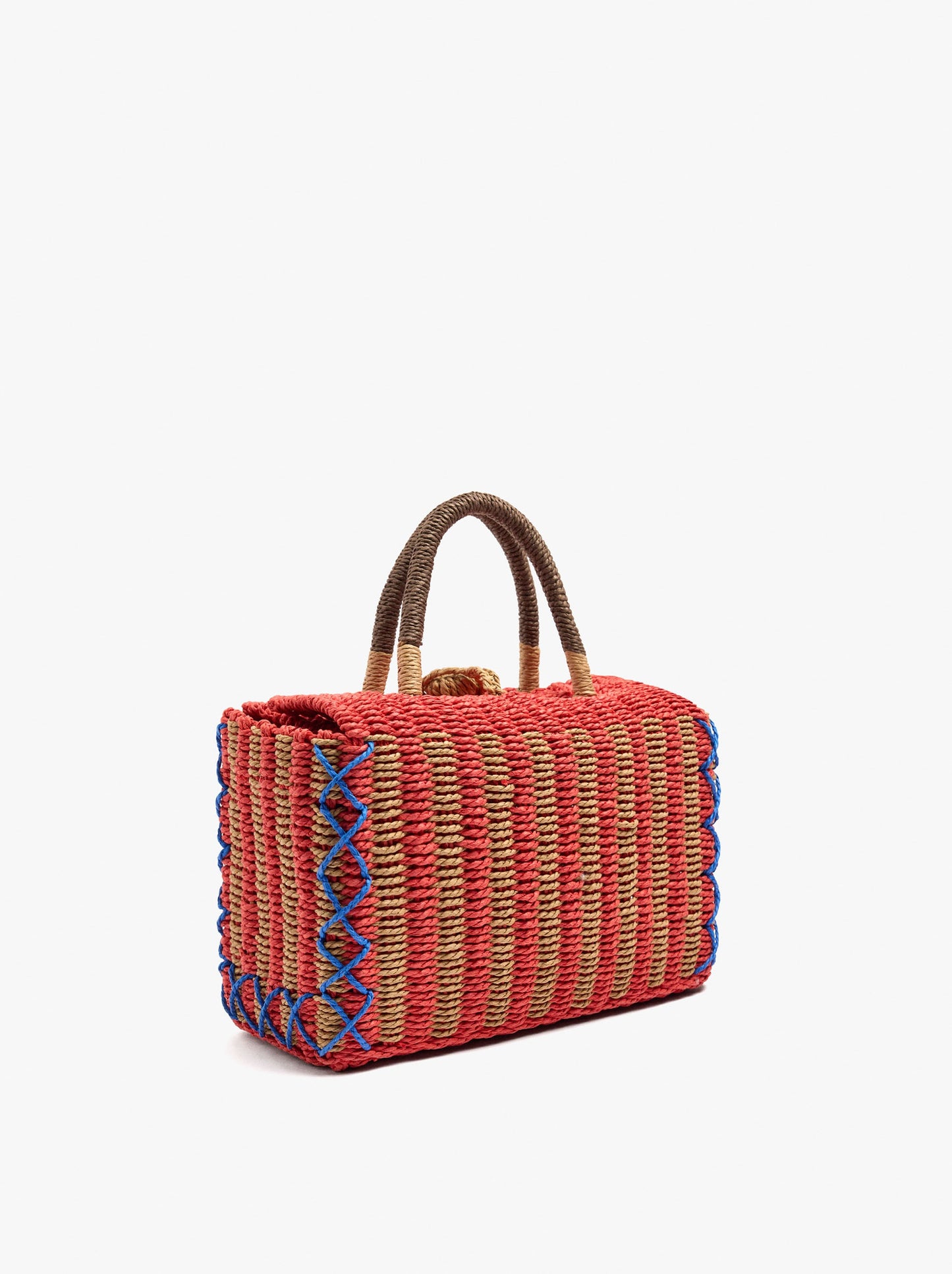 Woven Bag With Paper Straw Effect