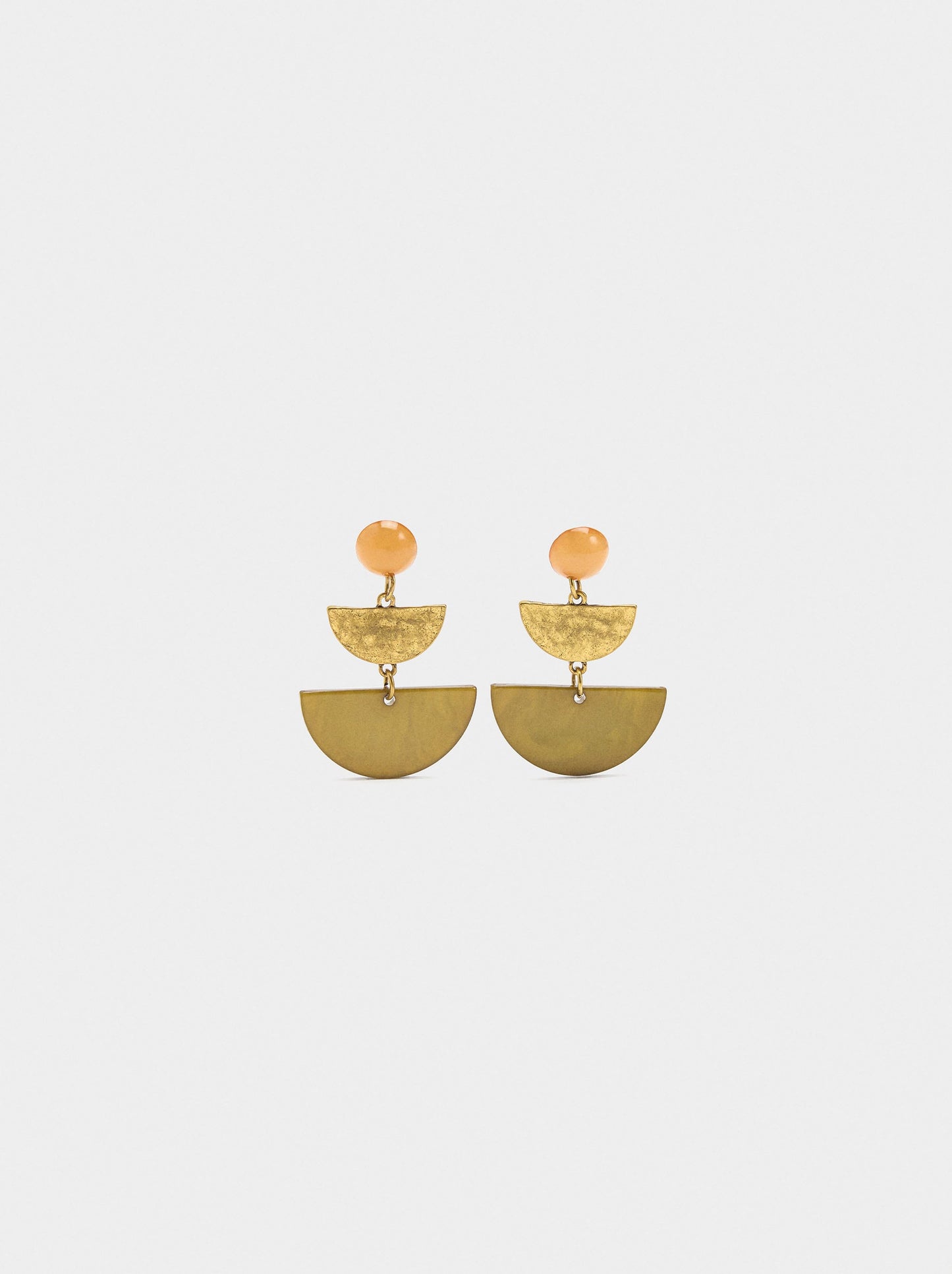 Long Earrings With Stone Effect