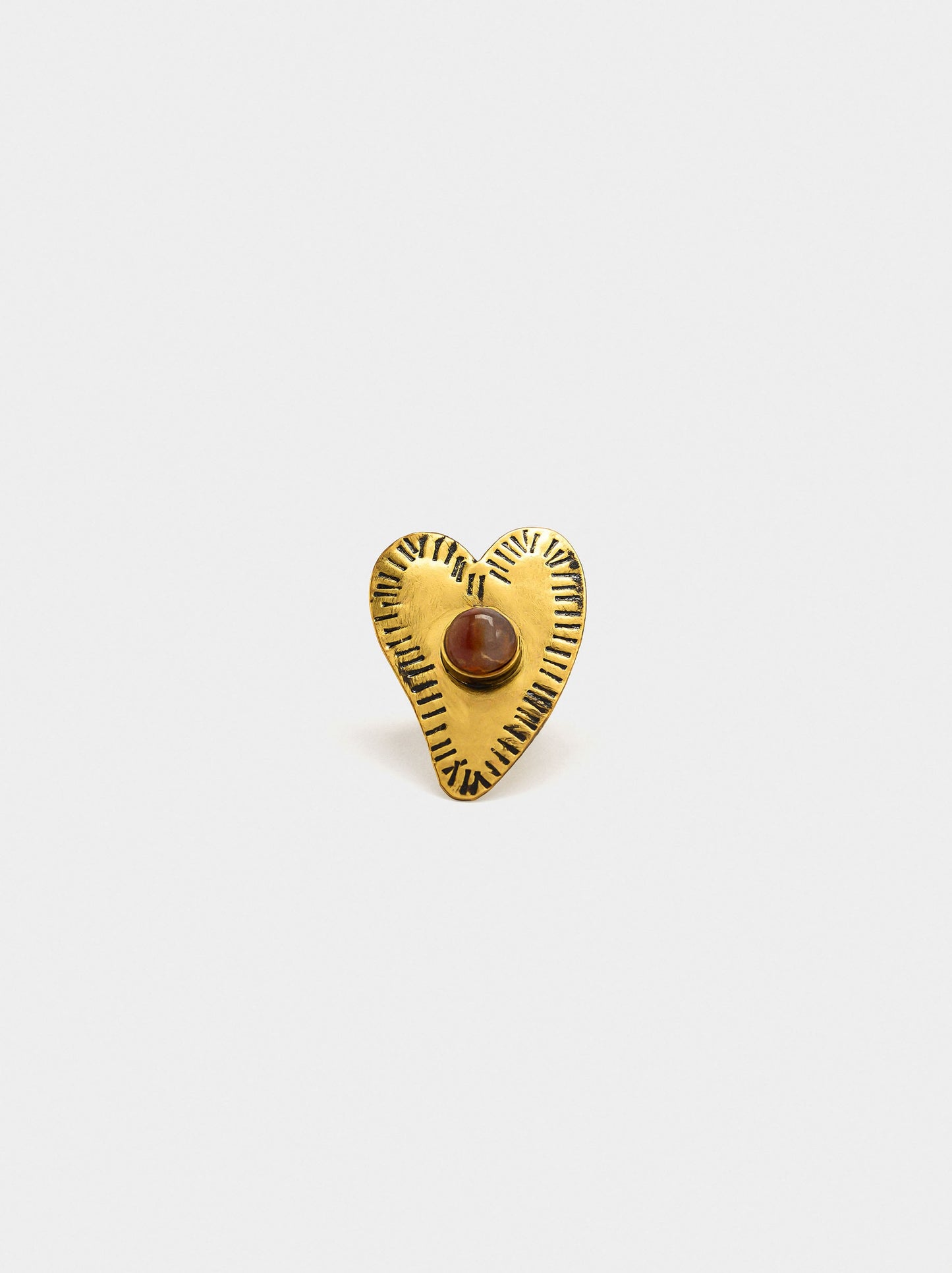 Heart Ring With Stone