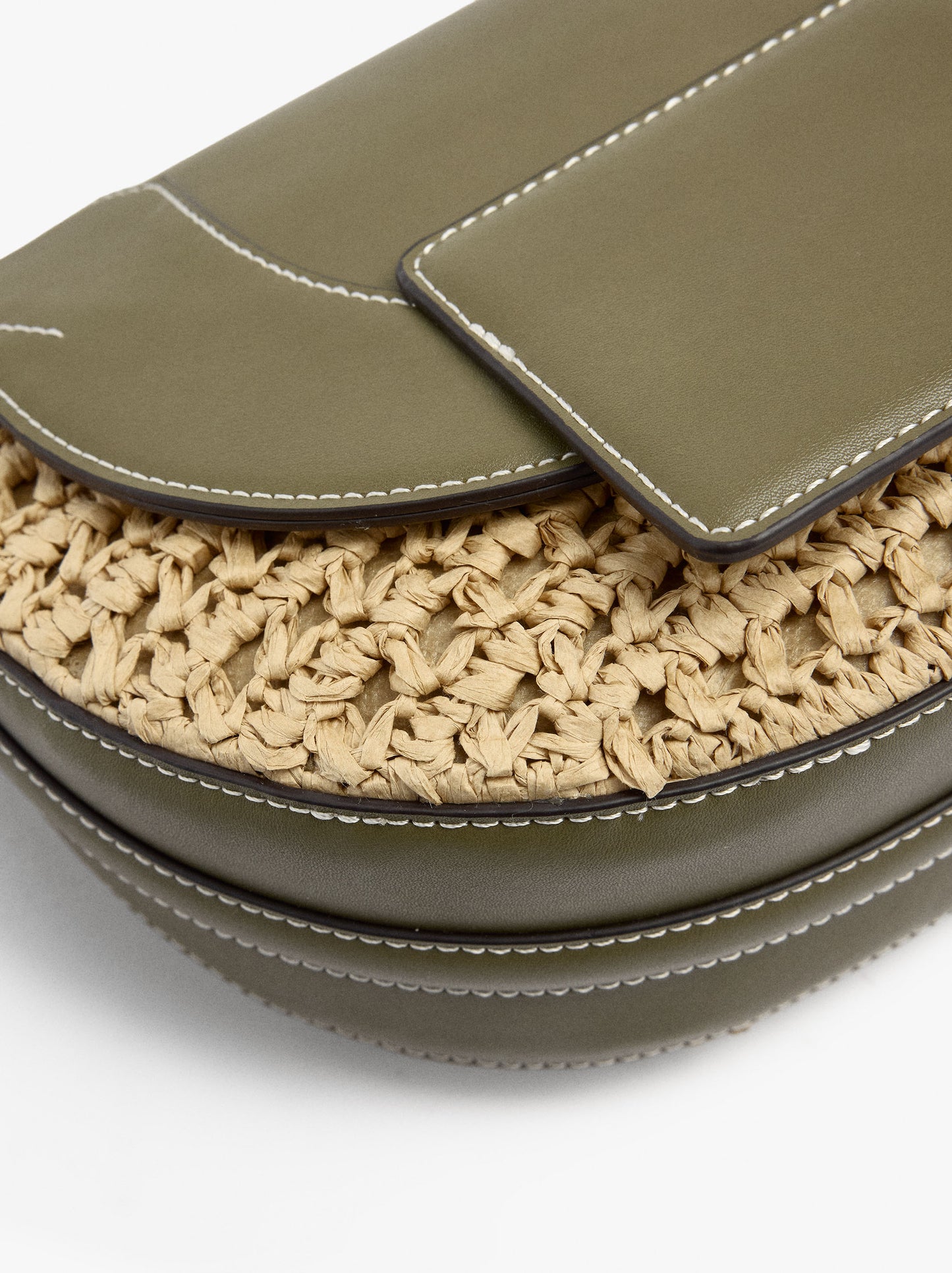 Handbag Paper Straw With Flap And Crossbody