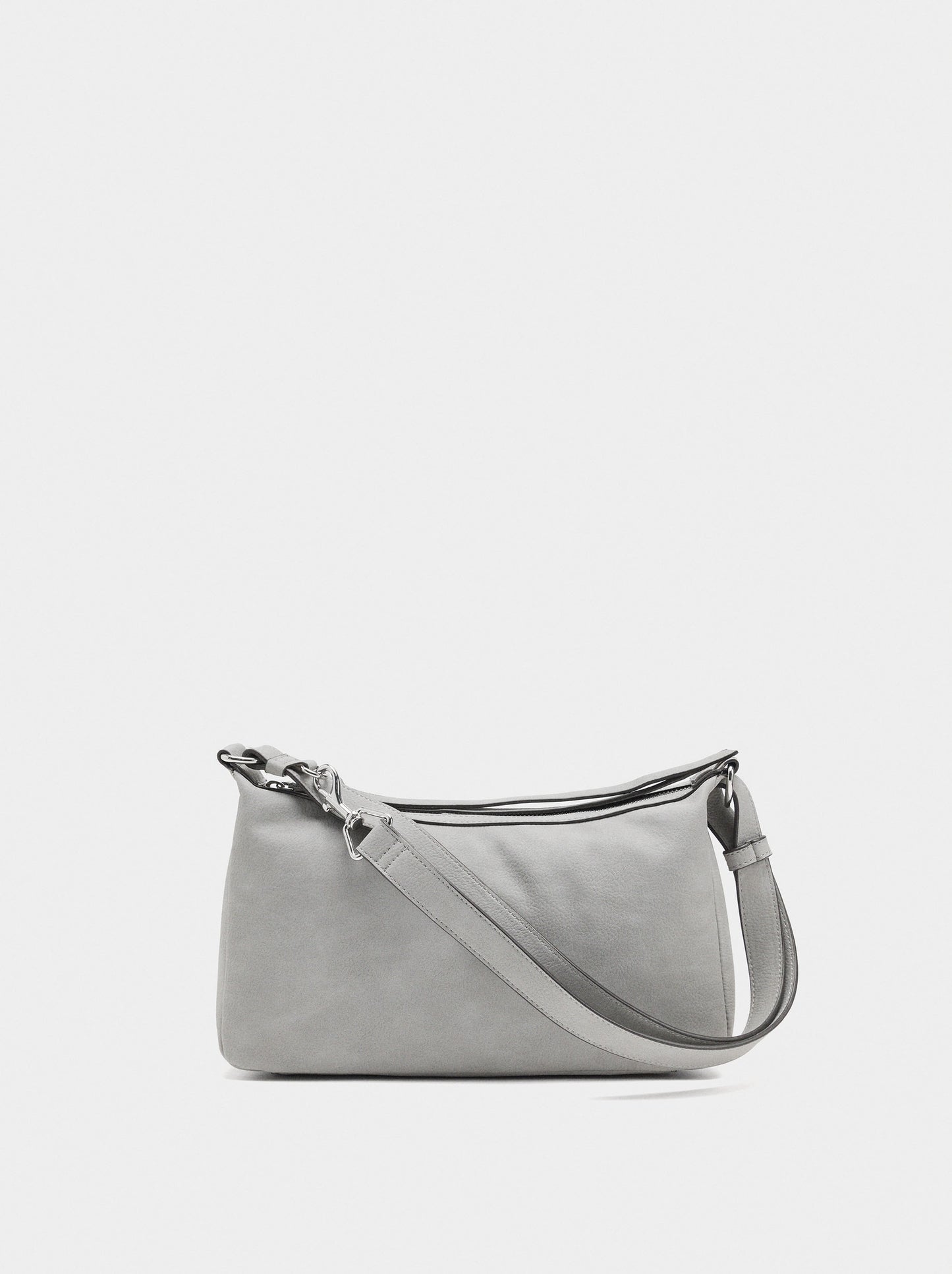 Shoulder Bag With Leather Effect