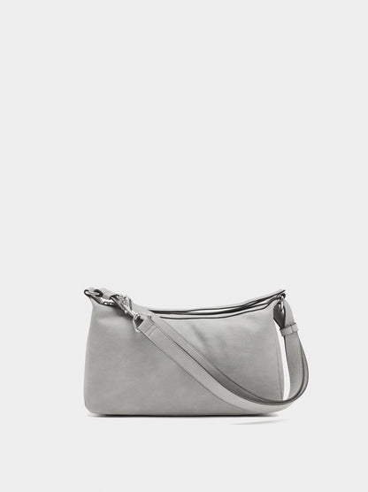 Shoulder Bag With Leather Effect