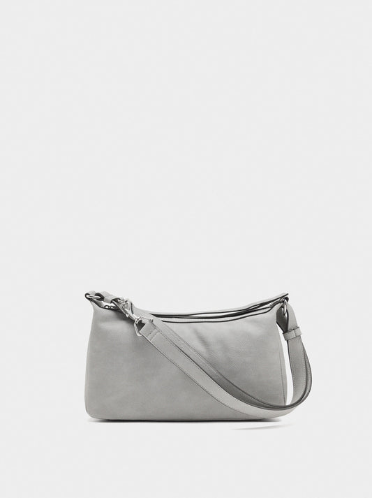 Shoulder Bag With Leather Effect