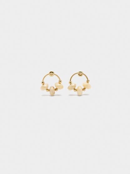 Hoop Earrings With Beads