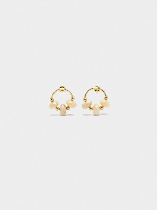 Hoop Earrings With Beads