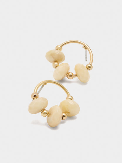Hoop Earrings With Beads