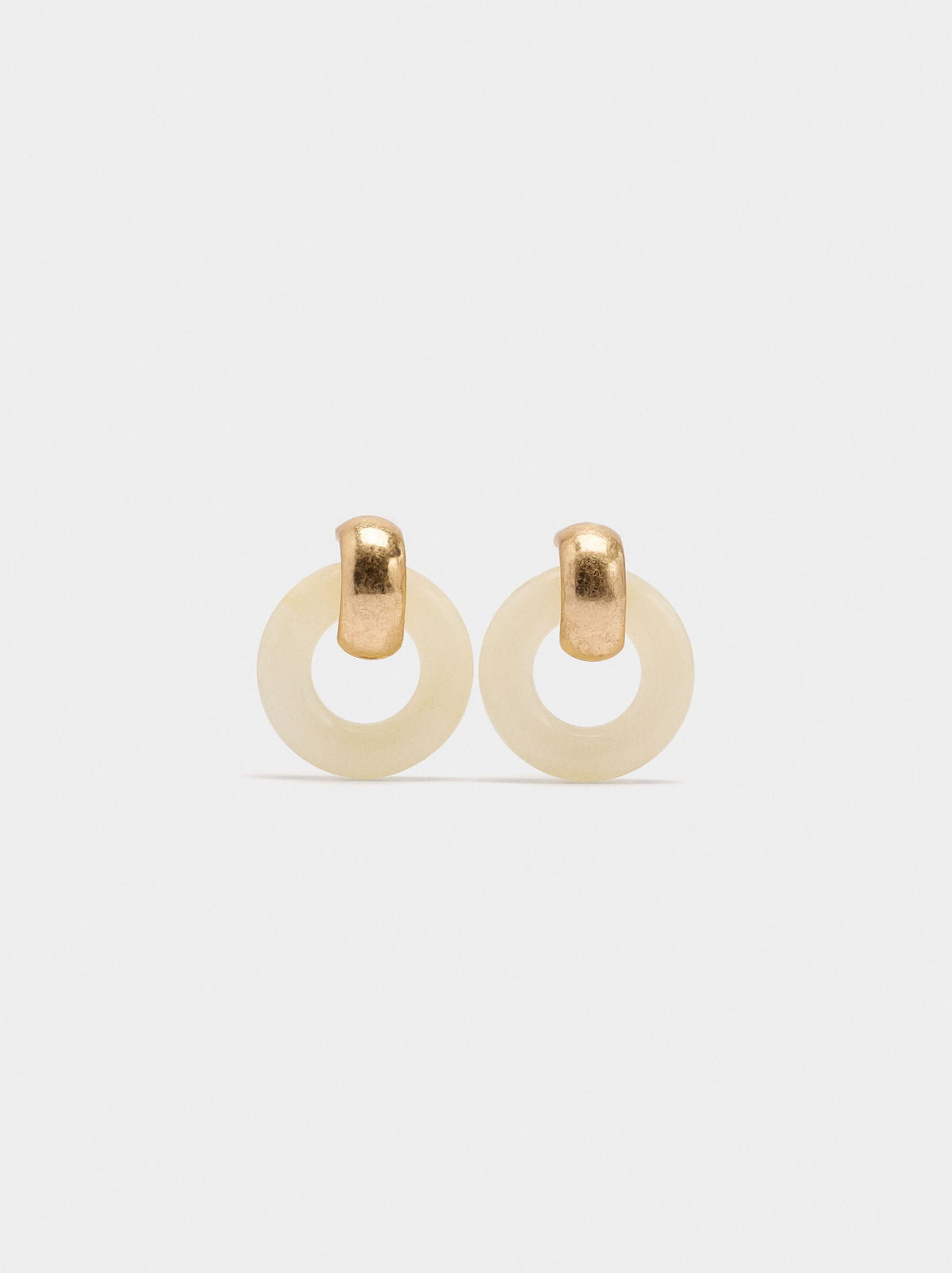 Hoop Earrings With Resin