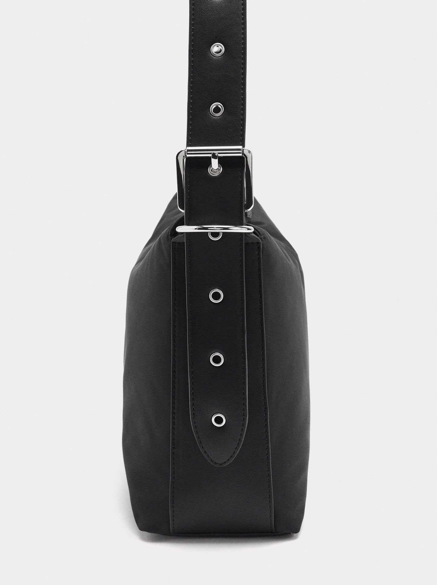 Plain Nylon Shoulder Bag