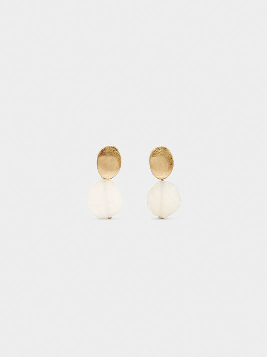 Short Earrings With Stones