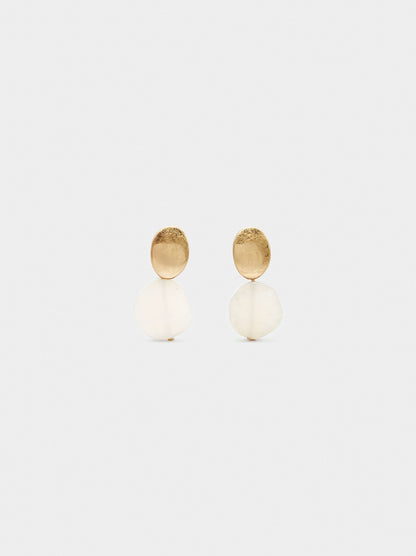 Short Earrings With Stones