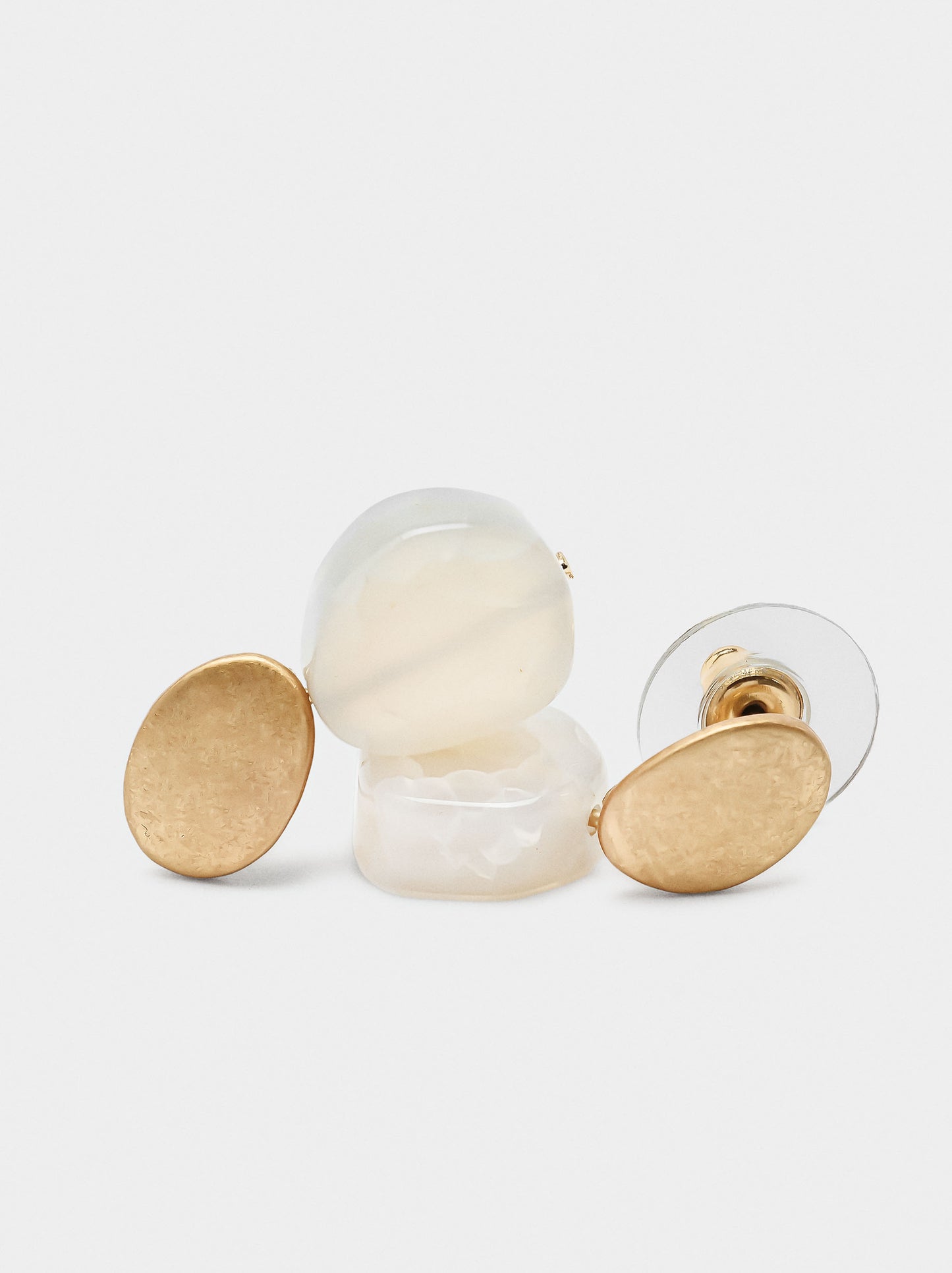 Short Earrings With Stones