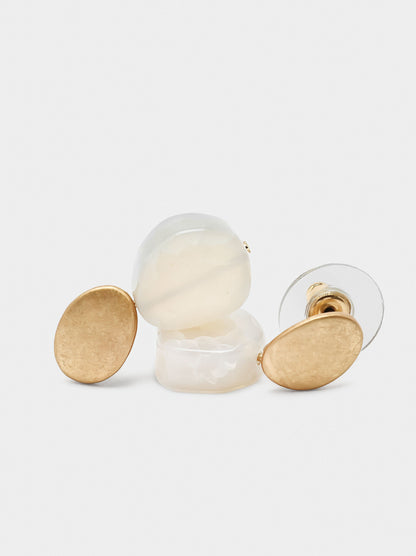 Short Earrings With Stones