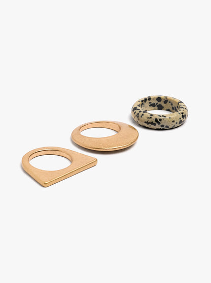 Set Of Rings With Stone