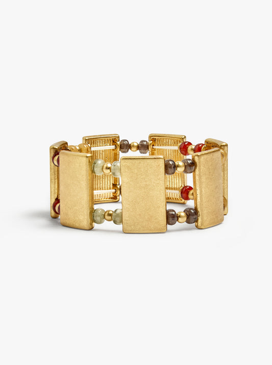 Elastic Bracelet With Rectangles