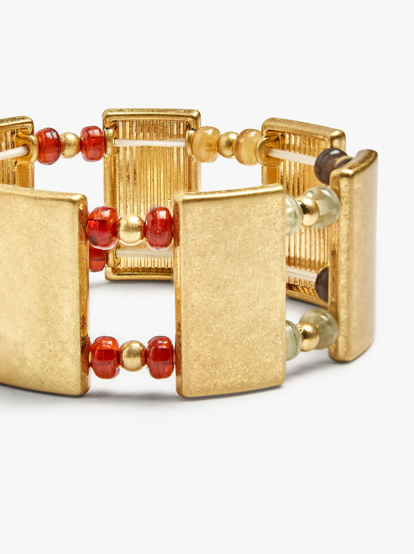 Elastic Bracelet With Rectangles