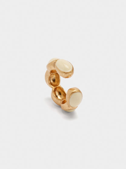 Oval Ring With Resin
