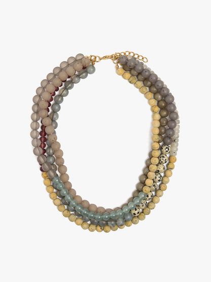 Multi-Collar With Stone Beads