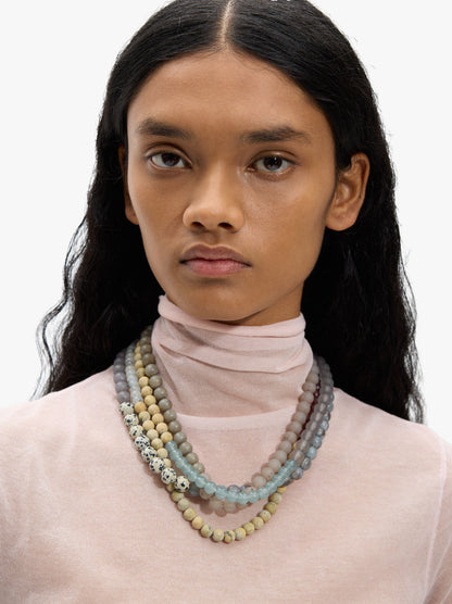 Multi-Collar With Stone Beads
