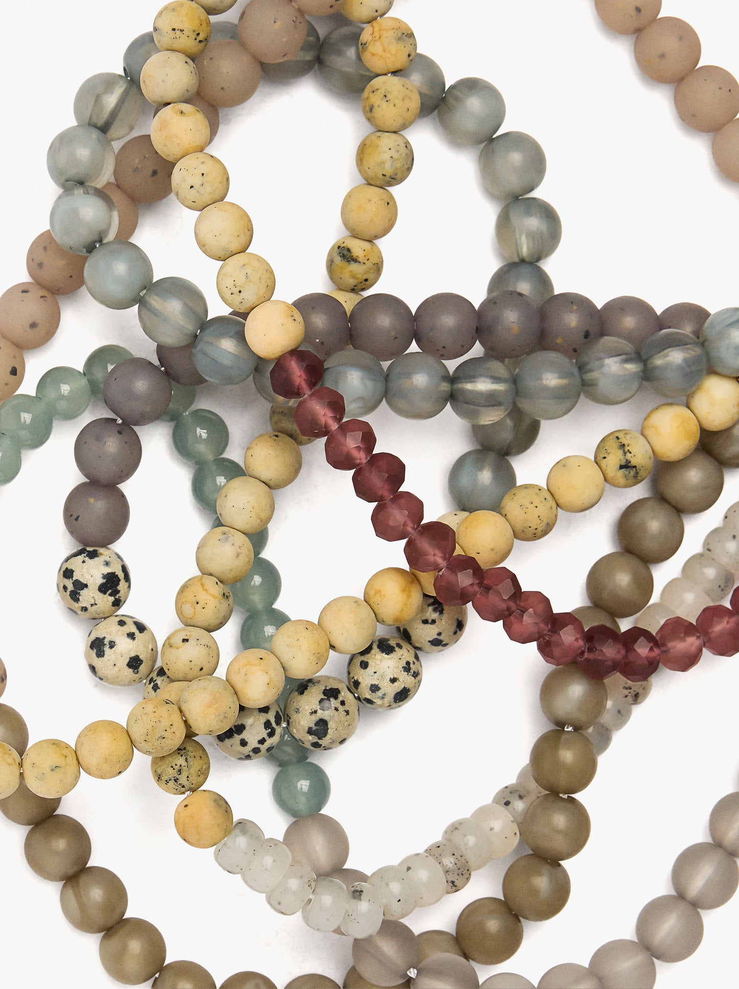 Multi-Collar With Stone Beads