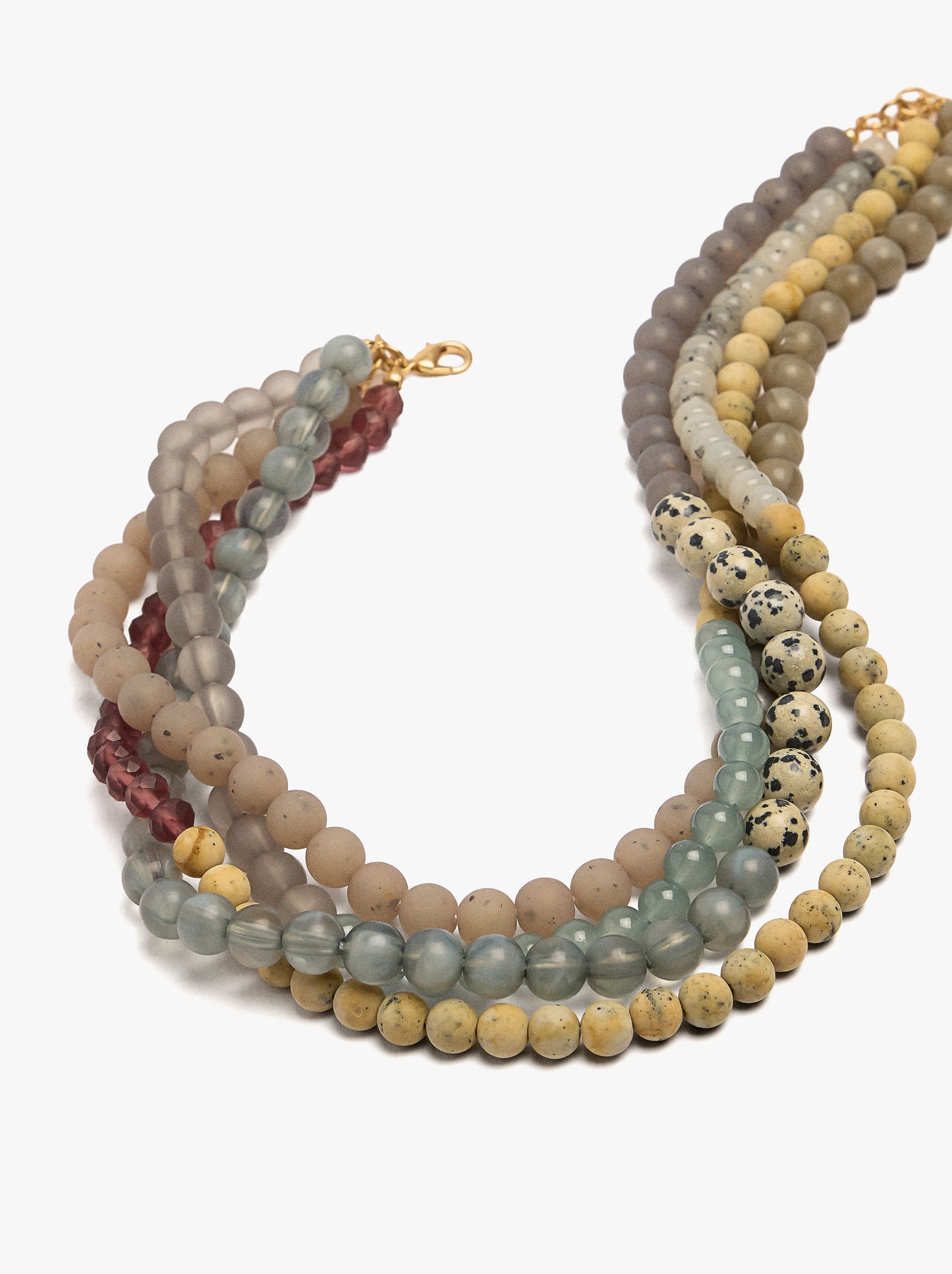 Multi-Collar With Stone Beads