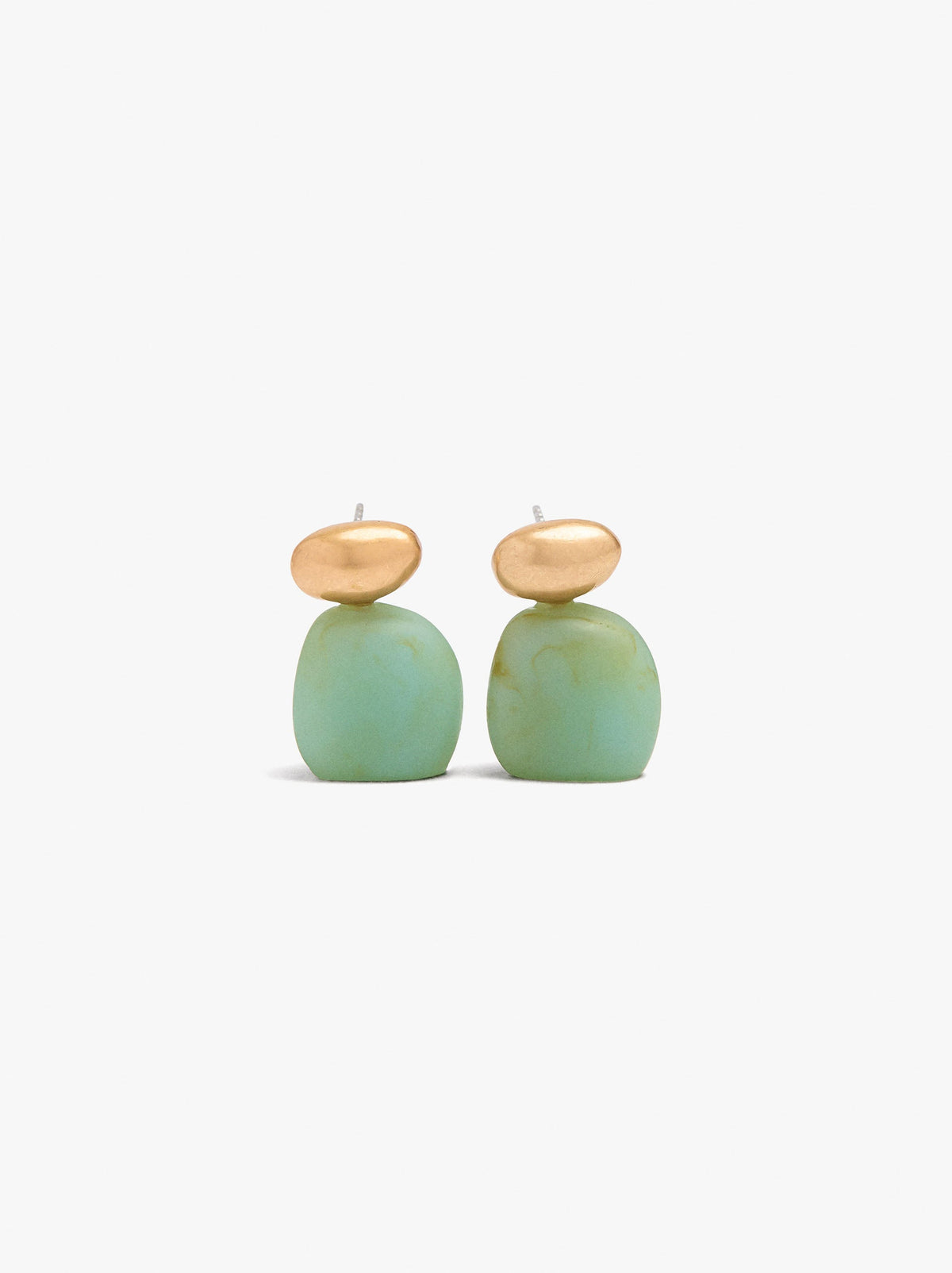 Short Earrings With Stone Effect