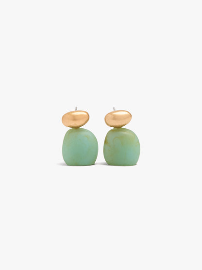 Short Earrings With Stone Effect