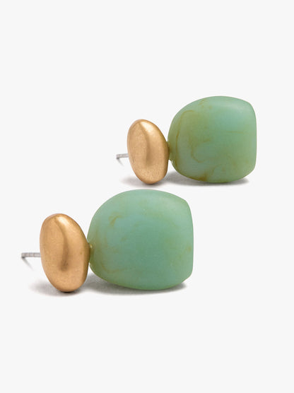 Short Earrings With Stone Effect