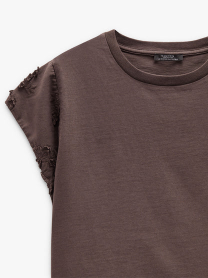 Cotton T-Shirt With Embroidery