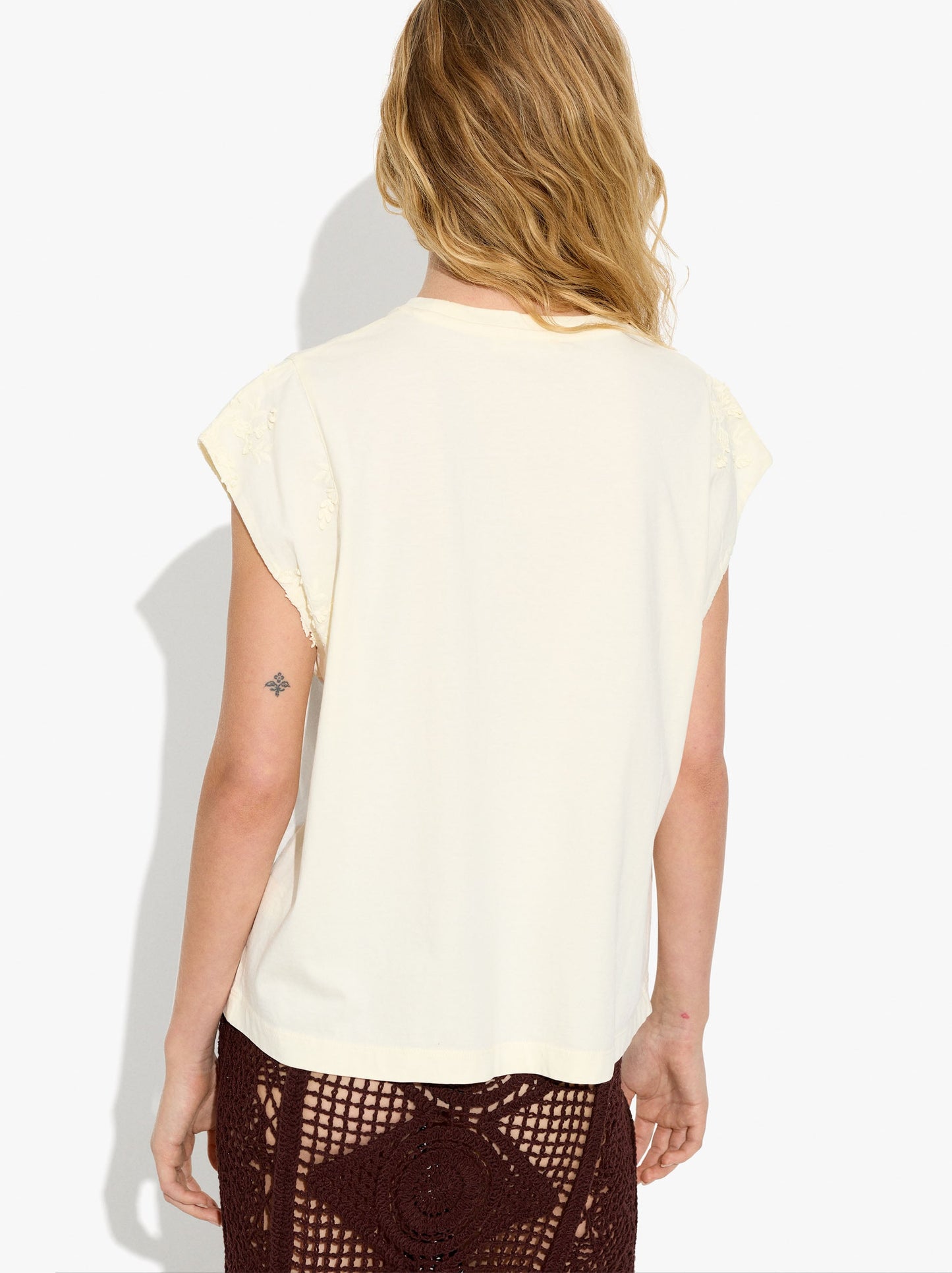 Cotton T-Shirt With Embroidery
