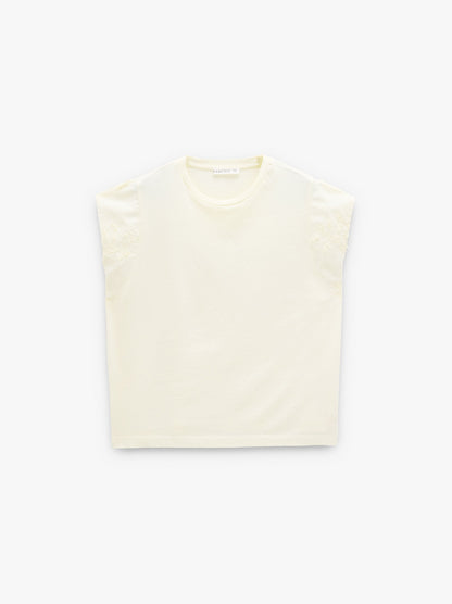Cotton T-Shirt With Embroidery