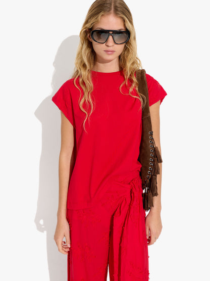 Cotton T-Shirt With Embroidery