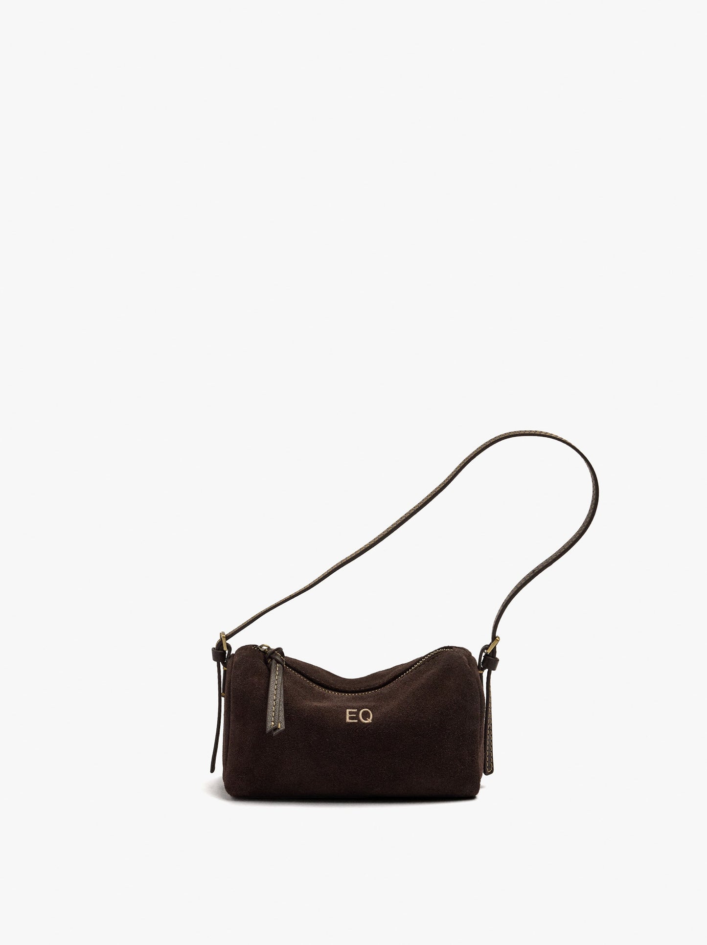 Elongated Leather Crossbody Bag