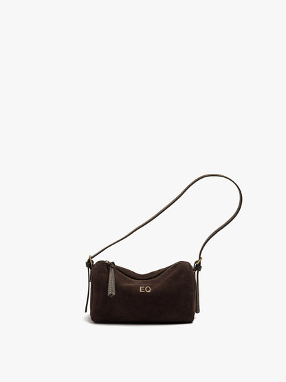 Elongated Leather Crossbody Bag