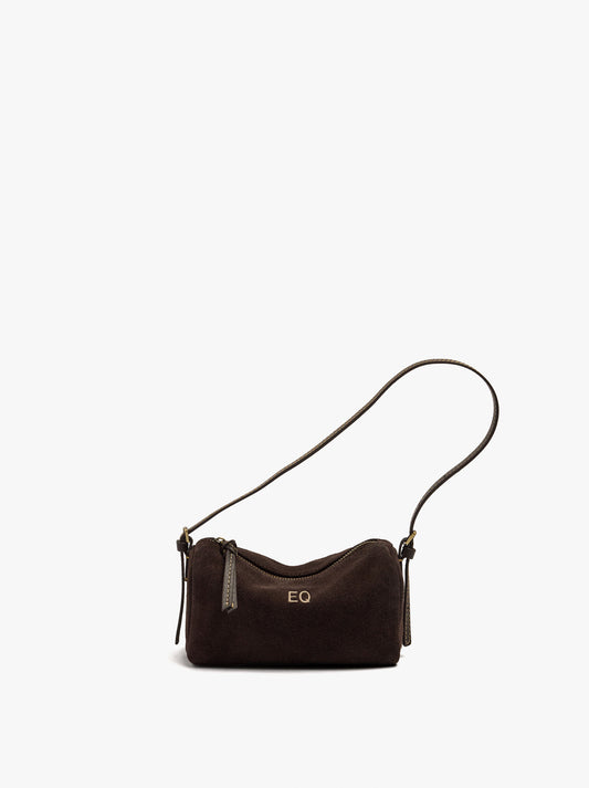 Elongated Leather Crossbody Bag
