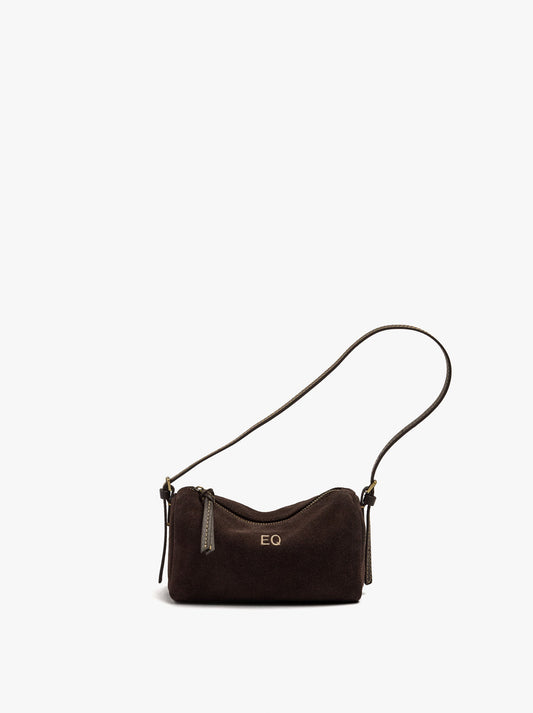 Elongated Leather Crossbody Bag