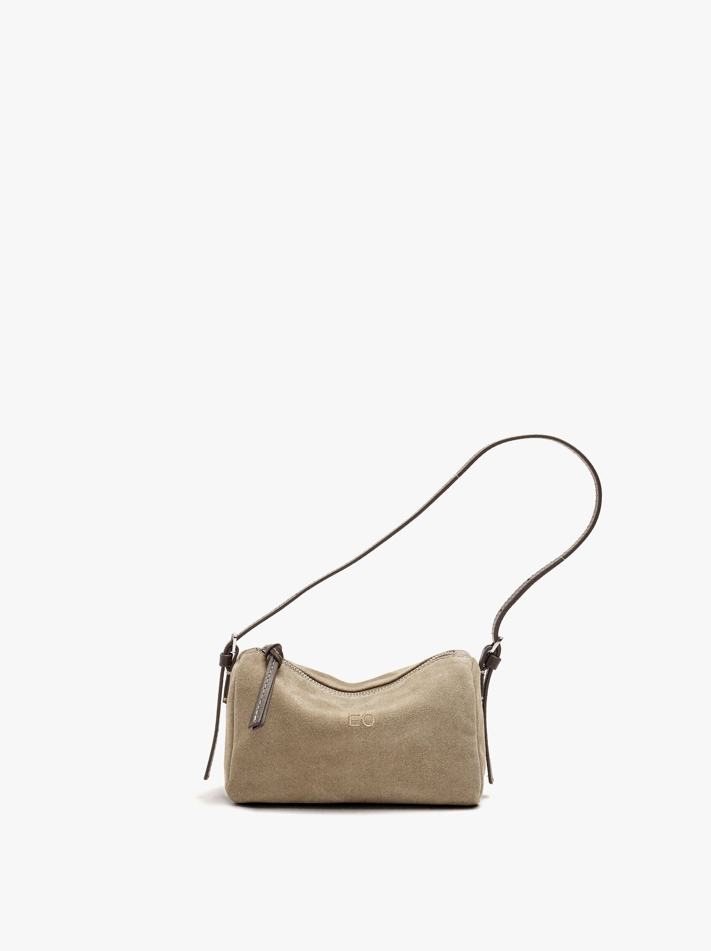 Elongated Leather Crossbody Bag