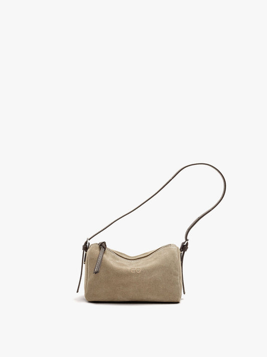 Elongated Leather Crossbody Bag