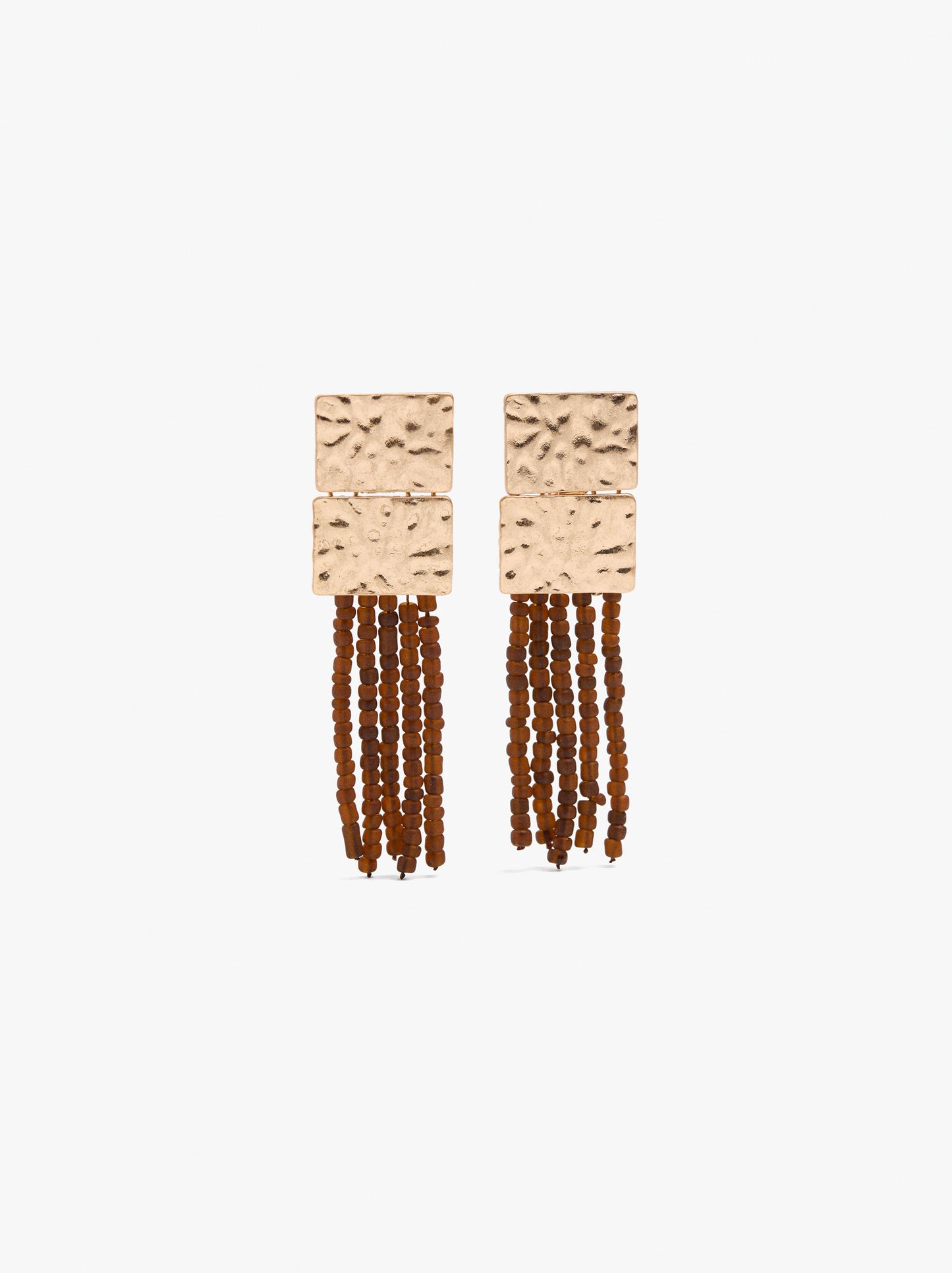 Long Earrings With Glass Beads