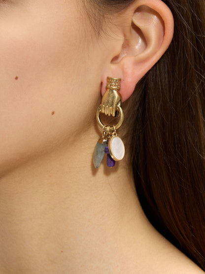 Earrings Cuffs And Stone Pendants